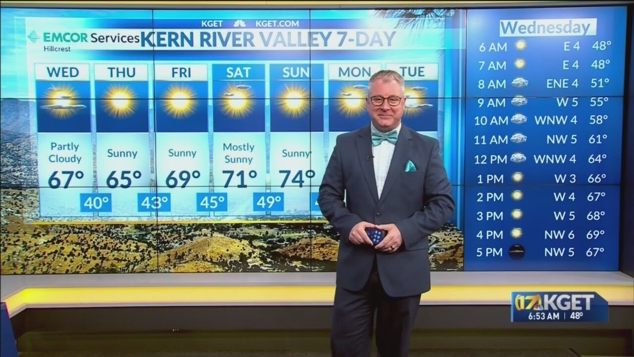 Temperatures begin to warm up around Kern County - YouTube