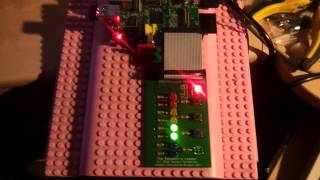 Scratch using a RaspberryPi Ladder for Traffic Light Sequence