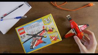 LEGO Air Blazer 31057 Unboxing and builds.