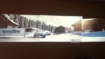 Eyefinity triple projector testing 3840x1024
