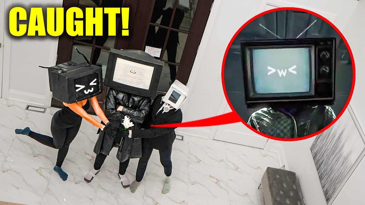 TITAN TV MAN CAUGHT TV WOMAN AND CAMERA MAN ON A DATE!! (caught KISSING!)