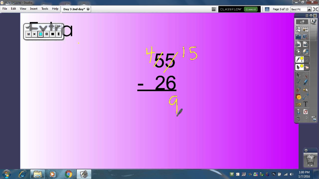 2 digit subtraction - YouTube