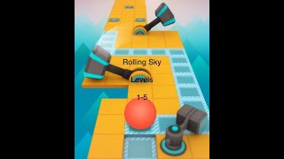 Rolling Sky Levels 1-5 100% All Gems And All Crowns