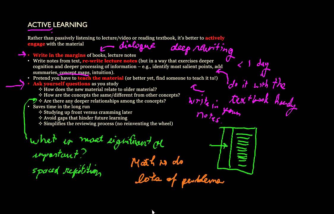 Study and Learning Skills: Active Learning (Part 2) - YouTube