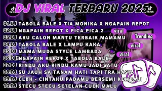 DJ TIKTOK TERBARU 2025-🎵DJ TABOLA BALE X TIA MONIKA X NGAPAIN REPOT🎵DJ NGAPAIN REPOT X PICA PICA 2