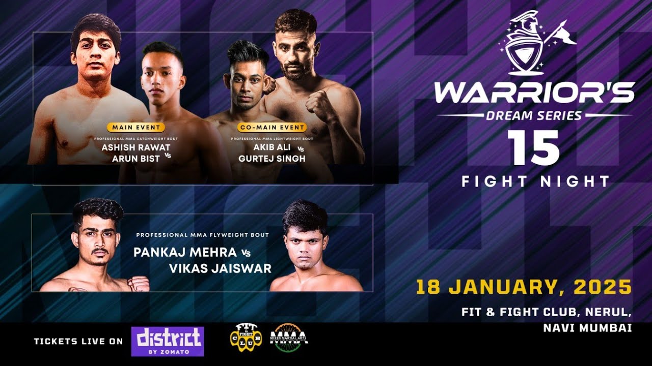 🟢🟢LIVE | Warriors Dream Series 15 Fight Night