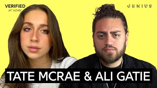 Tate McRae & Ali Gatie 'lie to me'  Lyrics & Meaning | Verified