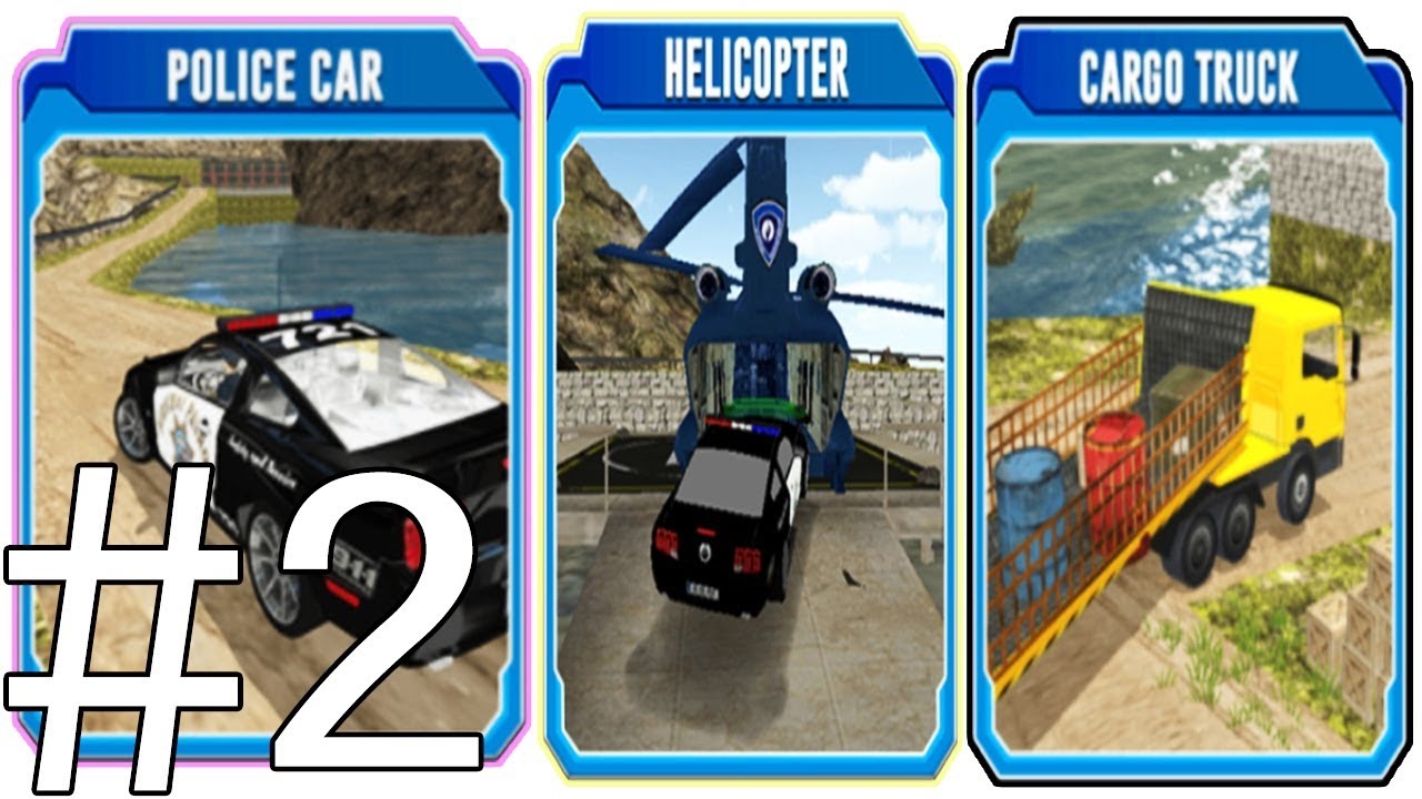 OffRoad Police Transport Truck Driving Games HELICOPTER, Android Gameplay [HD]