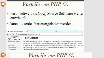 Lektion 2: Was ist so toll an PHP?