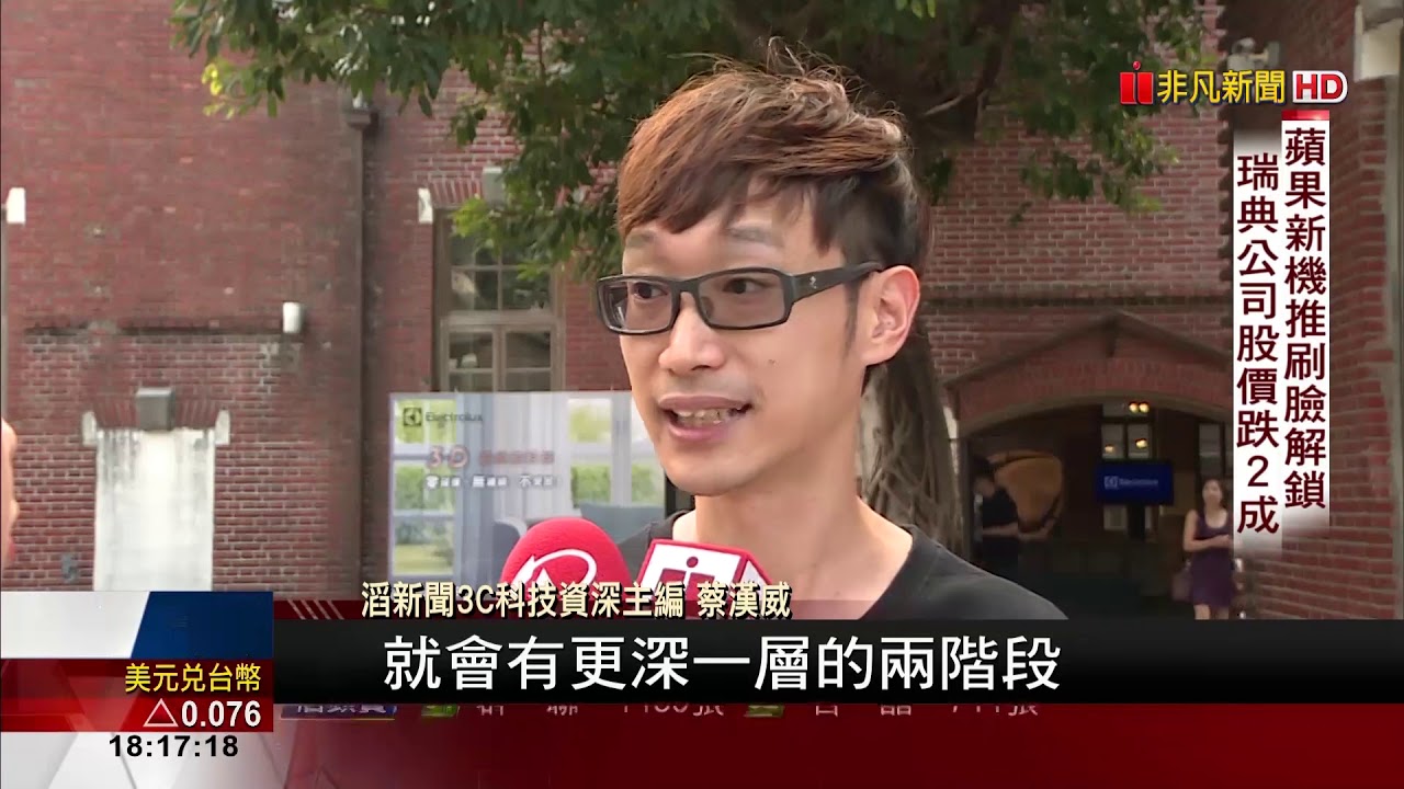 【非凡新聞】iPhone刷臉解鎖 瑞典指紋辨識股價跌2成