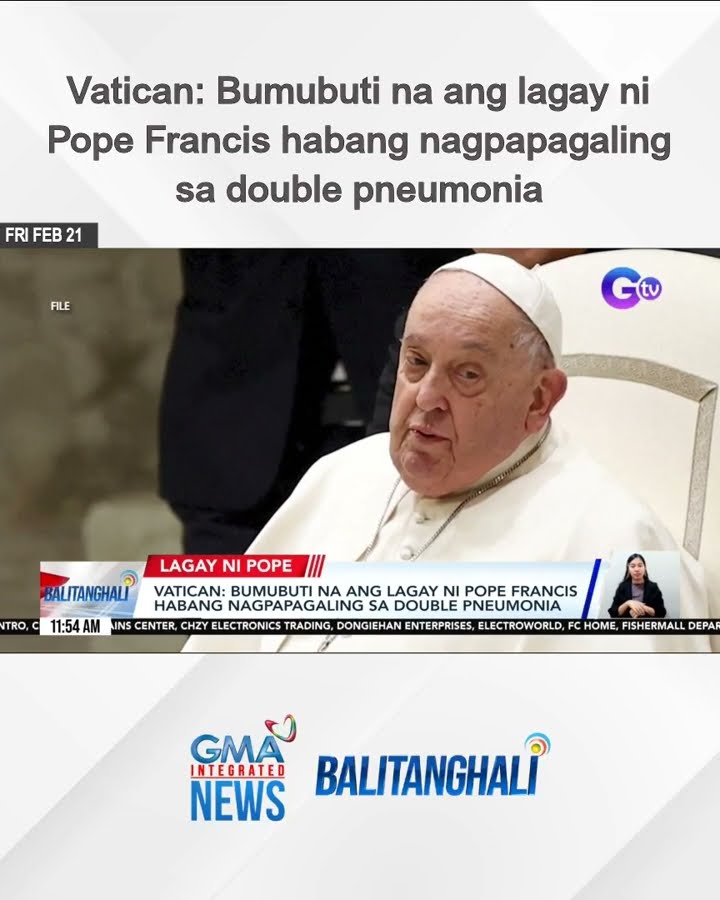 Vatican - Bumubuti na ang lagay ni Pope Francis habang nagpapagaling sa double... | Balitanghali