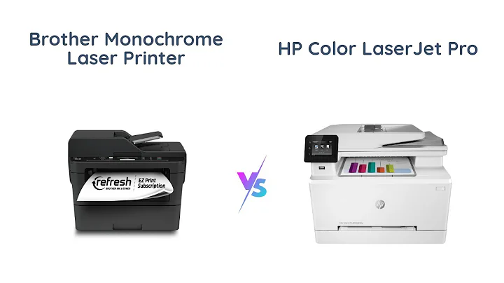 Brother Monochrome Laser Printer vs HP Color LaserJet Pro
