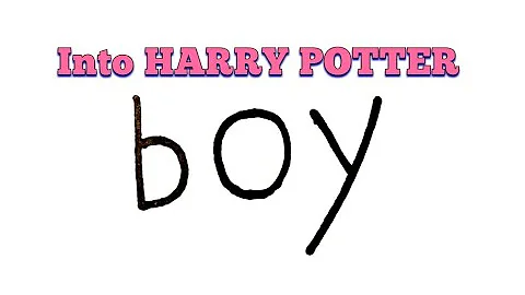 VERY EASY, How to turn words BOY into Funny HARRY POTTER