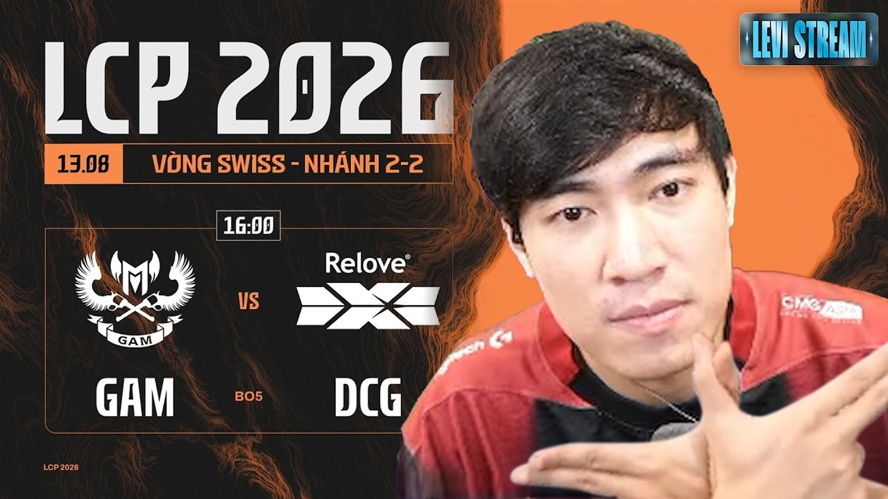 (Restream) Khủng long Levi xem GAM thắng DCG lấy vé cuối vào playoffs LCP