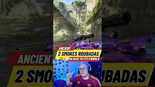2 smokes ROUBADAS da BASE TR até o BOMB B do mapa ANCIENT. 🤯