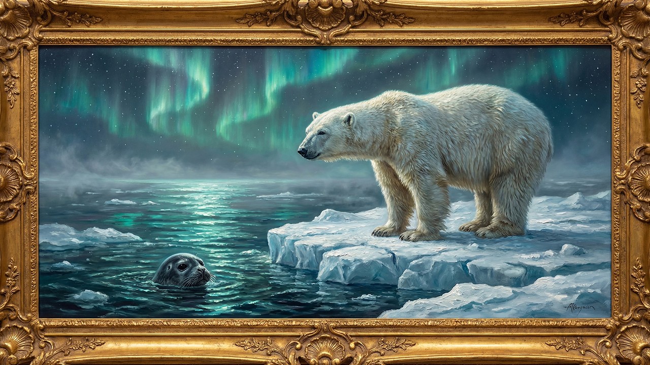 Al borde del hielo 4K ✨ Arte ambiental para TV