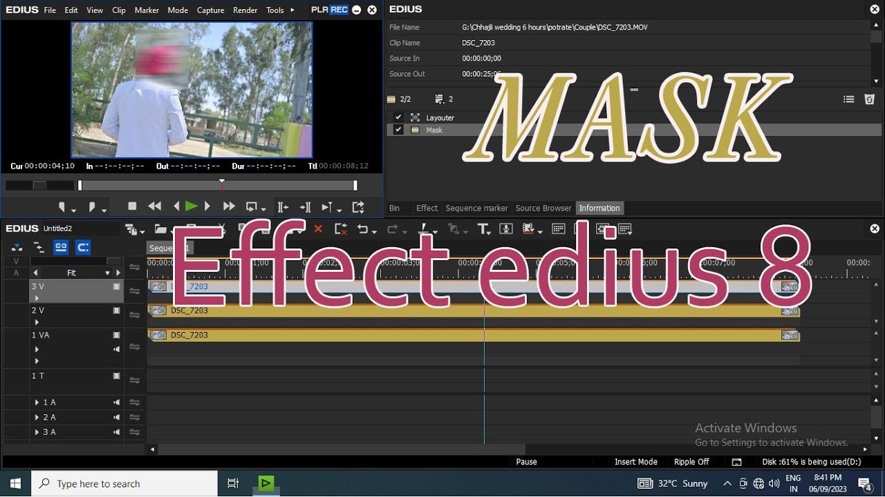 create mask edius 8