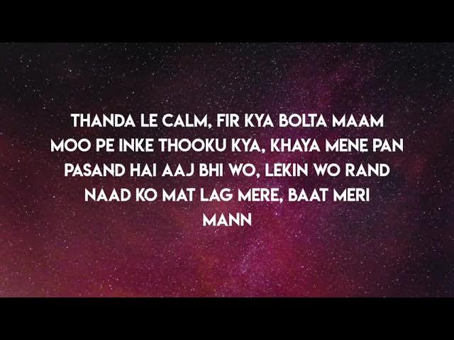 MC Stan – Tadipaar Lyrics