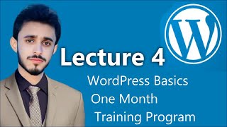 WordPress Basics Lecture 4