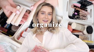 organize  mijn makeup stash OPRUIMEN en organizen, veel weg!  Esmée Geel