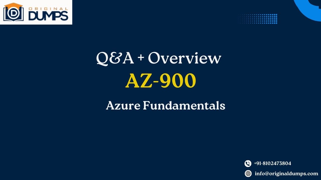 AZ-900 Azure Fundamentals Sample Questions & Answers | Complete Exam Prep Guide