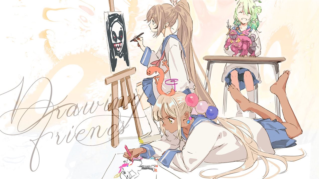 【Drawing Collab】Drawing with Faufau and Meimei!