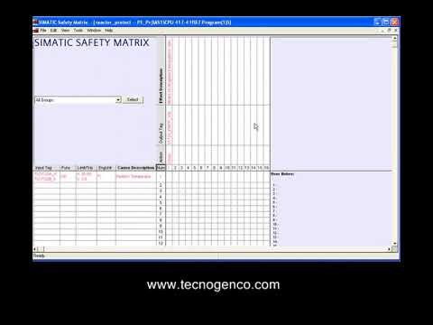 Siemens PCS7 Demo System 04 11 Safety Matrix
