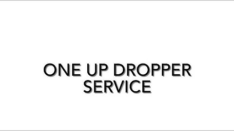 Super easy One up dropper post service takes 5 mins
