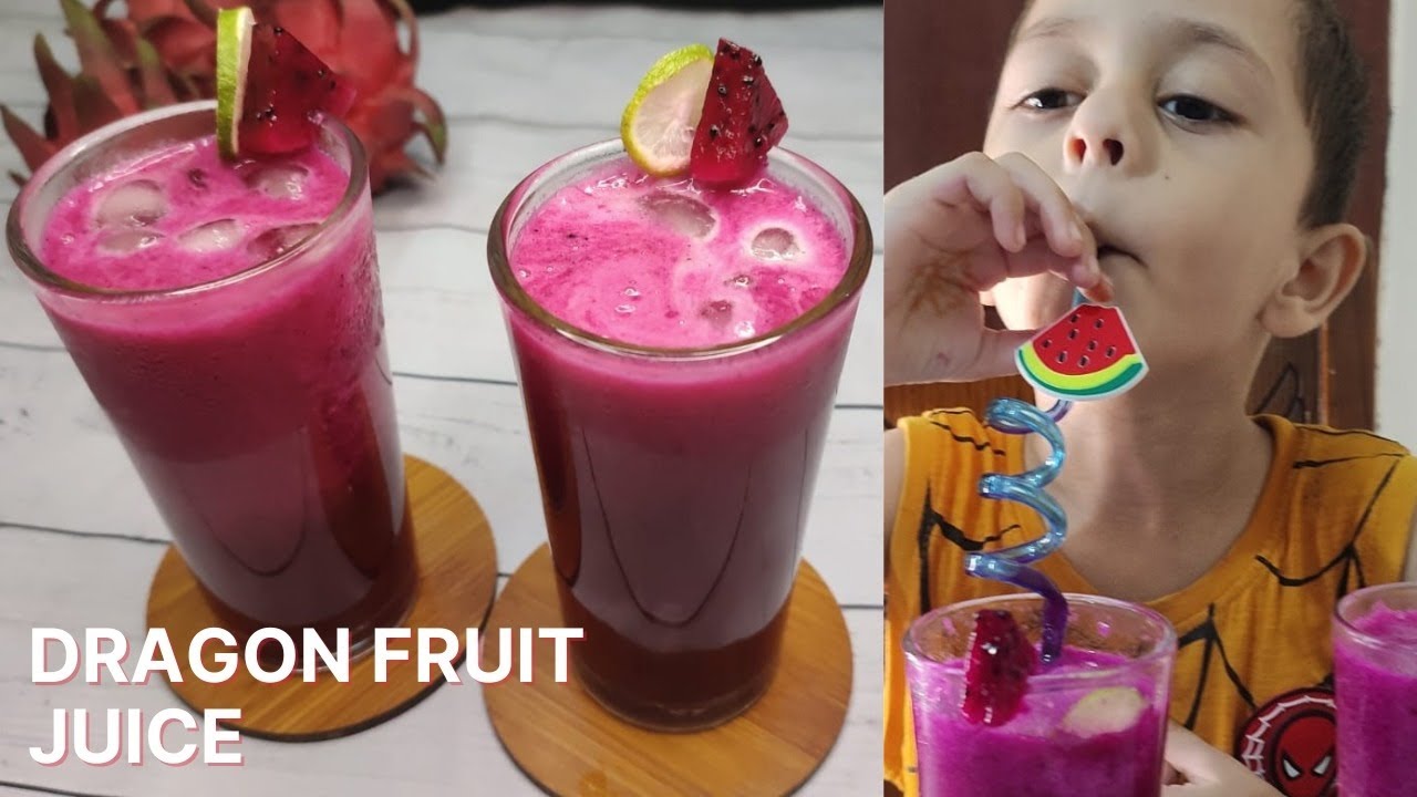 ড্রাগন ফলের জুস।How to make dragon fruit juice।খুবই পুষ্টিকর ও সুস্বাদু জুস। YouTube
