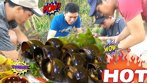 Thử Thách Làm Ốc Bươu Nướng Tiêu Xanh Cùng Đồng Bọn , Món Ngon Miền Tây | Ăn Uống Cùng Huy Capuchino