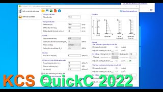 KCS QuickC 2022 - Modul tính vách hầm, vách bể ngầm screenshot 3