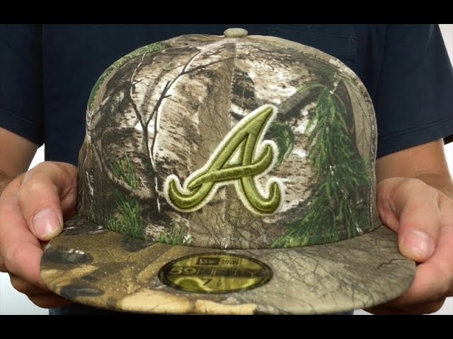 Braves 'MLB TEAM-BASIC' Realtree Camo Fitted Hat by New Era 