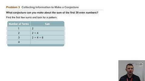 Geometry 2-1 Patterns & Inductive Reasoning: Problem 3 - Collecting Information to Make a Conjecture
