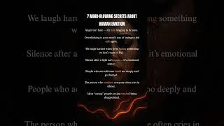 7 Mind-Blowing Secrets About Human Emotion 😳🧠