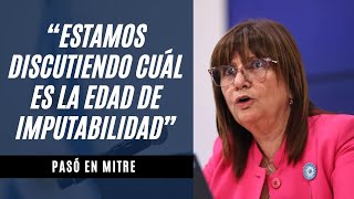 La entrevista completa de Patricia Bullrich con Feinmann sobre la baja de la edad de imputabilidad