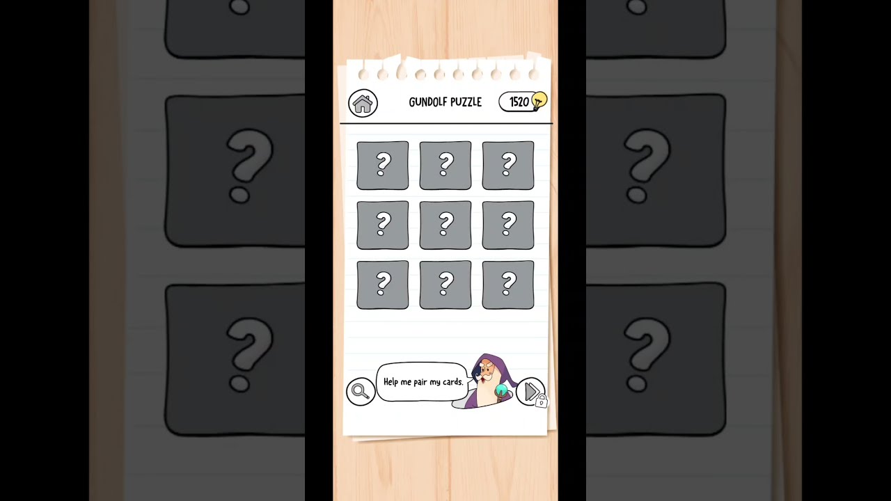 Brain Test 3: Tricky Quests & Adventures level Gundolf Puzzle 26 Solutions / Walkthrough