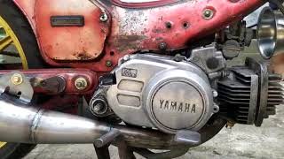 Knalpot fizr di pasang motor v80 suaranya mirip ninja 2tak