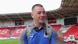 Brad Knowles after Dons win over Dewsbury Rams