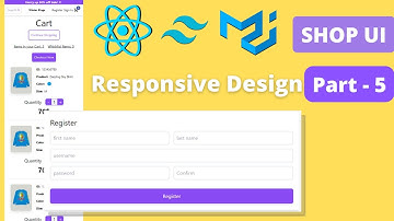 Part #5 | ECommerce App Design | Source Code | React, Tailwindcss, Material ui | Web Shopping Cart