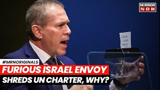 Un Votes To Back Palestinian Membership Angry Israel Envoy Shreds Un Charter Viral World News
