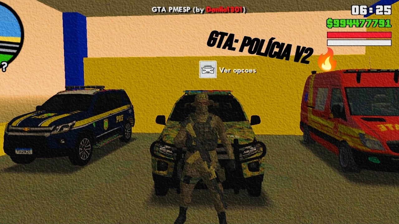 Saiu o NOVO GTA Polícia V2 🚔 Nova Base, Novas Viaturas e Skins da PRF ETC!