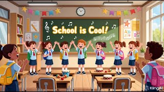 School is Cool! 🎒 | A Fun Back-to-School Song for Kids | Learn & Sing Along!