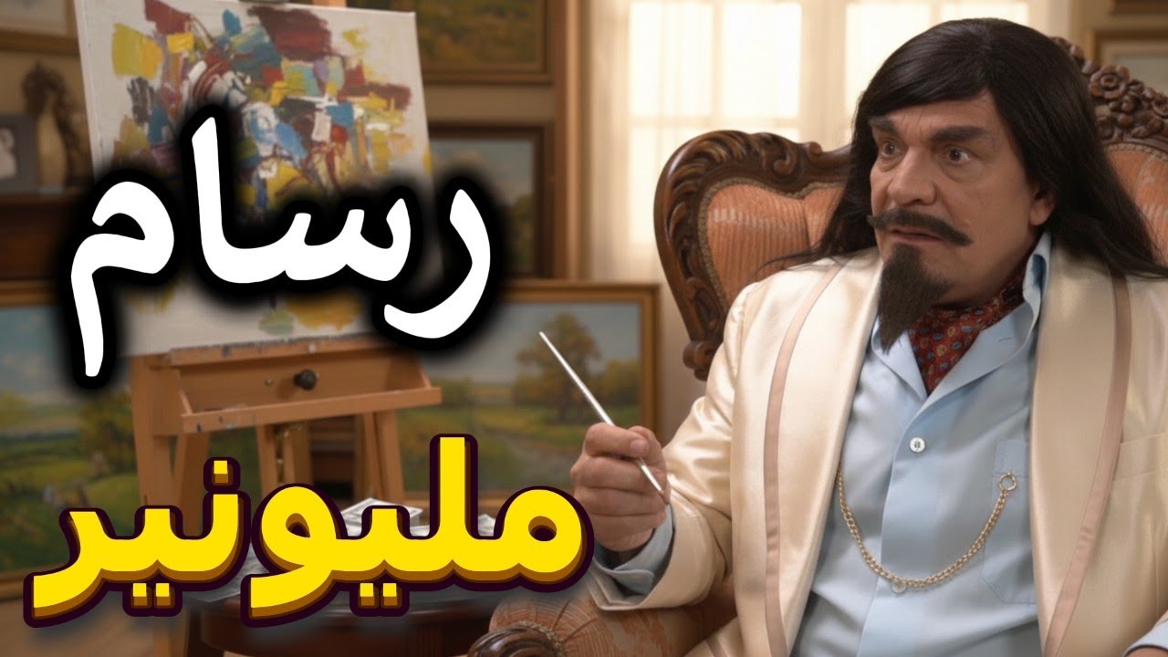 أجمل لوحات مرايا |رسام مليونير أنسرق كلشي من بيته الا اللوحات شاهد ماحصل | ياسر العظمة ـ سلمى المصري