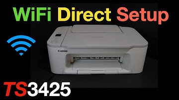 Canon Pixma TS3425 Direct Connection SetUp, WiFi Direct Setup.