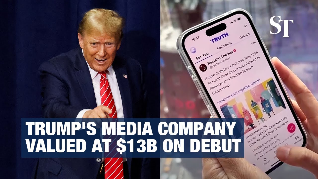 Trump's media company valued at $13 billion on debut