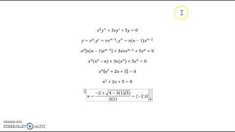 cauchy euler complex roots