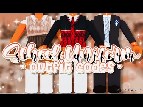 School Uniform Outfit Codes Links Roblox Bloxburg Youtube - red and black tuxedo roblox