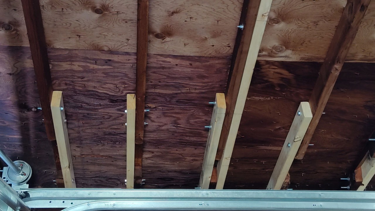 Fixing my garage rafters - YouTube