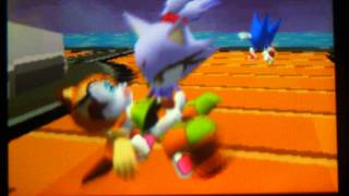 Sonic Rush Adventure Cutscene 58 Duel with Ghost Titan