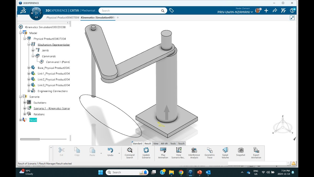 tutorial creating 3d javascript robotic arm... Tutorial 11 Robotic Arm Mechanism 3DEXPERIENCE - YouTube